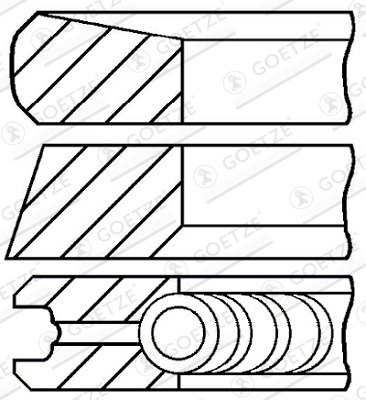 GOETZE ENGINE Set segmenti piston 08-422000-00 compatibil cu RENAULT KOLEOS I (HY_) M9R 832; M9R 855; M9R 856; M9R 865; M9R 866; M9R 833; M9R 862; M9R 834; M9R 835; M9R 836; M9R 838; M9R 850 1995cc 150cp 110kW 2008 2009 2010 2011 2012 2013 2014 2015 