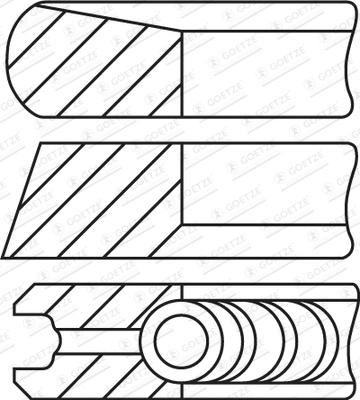 GOETZE ENGINE Set segmenti piston 08-435