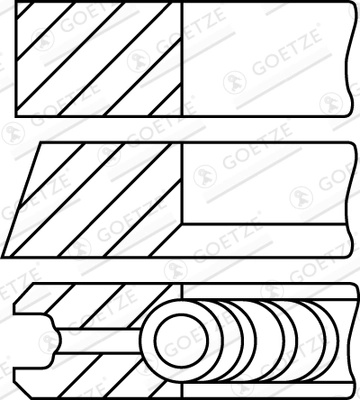 GOETZE ENGINE Set segmenti piston 08-501500-10 pentru VW TRANSPORTER T4 bus (70B, 70C, 7DB, 7DK, 70J, 70K, 7DC, 7DJ) ACV; AUF; AYC 2461cc 102cp 75kW 1995 1996 1997 1998 1999 2000 2001 2002 2003