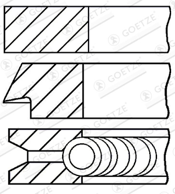 GOETZE ENGINE Set segmenti piston 08-960200-00 com