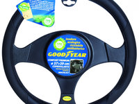 Goodyear Husa Volan Piele Ecologica Negru 37-39 cm GDY0402