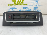 Grila aerisire bord centrala cu buton avarii 1302138R Volvo S60 2 [2010 - 2013]