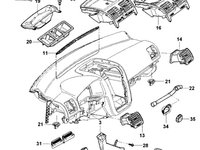 Grila aerisire portbagaj Volkswagen Passat B7 (365) Variant 2011 2.0 TDI OEM 3C0819465