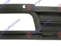 Grila bara fata cu orificiu proiector stanga/dr AUDI A6 08-10 Cod 4F0807681P , 4F0807682P