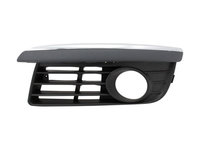 Grila bara fata Vw Jetta, Vw Golf V Variant 1K 2005-2010, Stanga, capac proiector ceata complet cu element cromat 1K0853665E