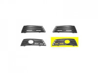 Grila bara fata VW Passat CC (3Cc), 06.2008-02.2012, Stanga, 3C8853665C, 955627-1 cu locas pentru proiectoare