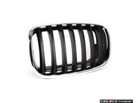 Grila capota radiator stanga crom cu negru pt bmw x5(e70)