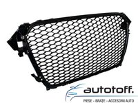 Grila Centrala Audi A4 B8 Facelift (2012-2015) RS Design Negru Lucios