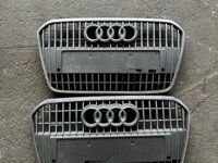 Grila centrala bara fata Audi A6 C7 4G allroad 2012-2014 cu defecte. Cod 4G0853653C, 4G0853651D