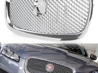 Grila Centrala Bara Fata Radiator Logo Stema Ornament Jaguar XF 2012-2015 Facelift