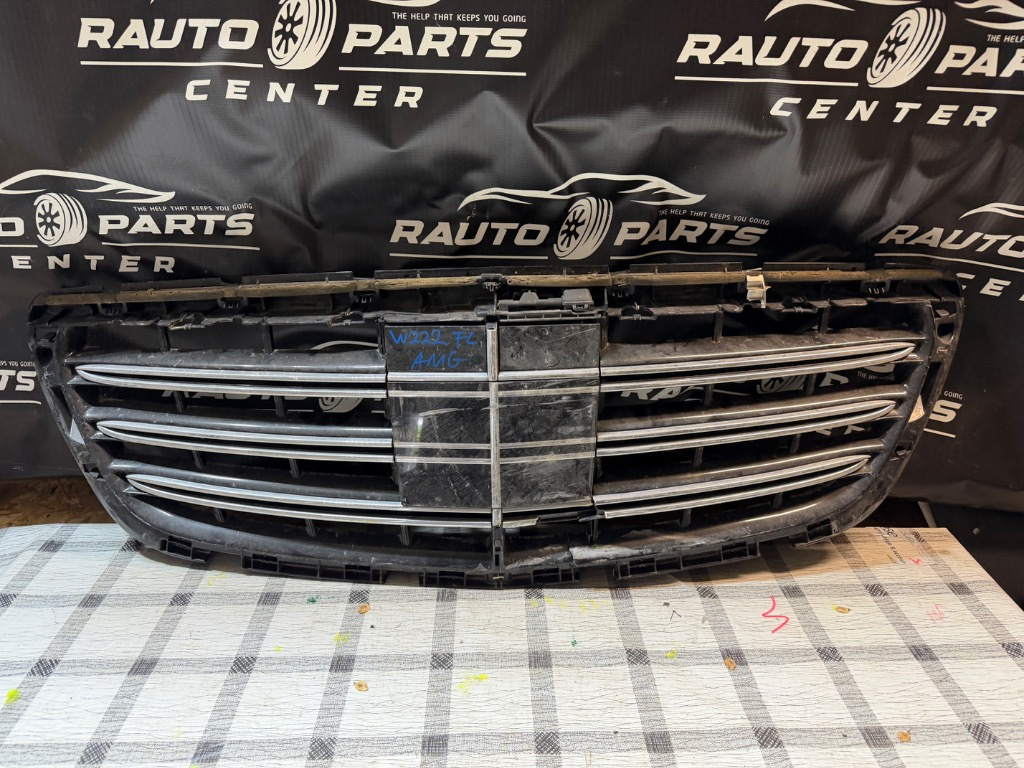 Grila centrala + capac distronic Mercedes S-Class W222 Facelift 2017/2018/2019/2020