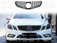 Grila Centrala Compatibil Cu Mercedes E-Class C207 W207 A207 Pre Facelift (2009-2012) Coupe GTR Look Crome