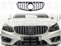 Grila Centrala compatibil cu Mercedes E-Class W212 S212 Facelift (2013-2016) GT-R Panamericana Design