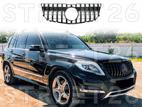 Grila Centrala Compatibil Cu Mercedes GLK Class X204 Facelift (2013-2015) GT-R Panamericana Design Negru