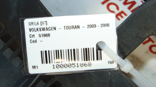 Grila fata Volkswagen Touran din 2004
