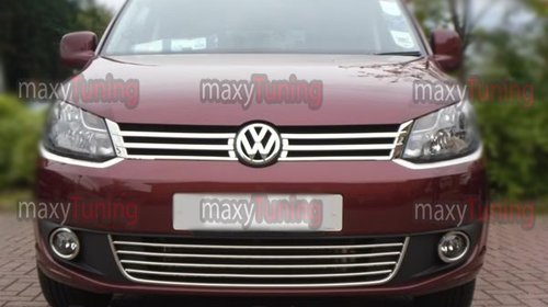 Grila inox fata VW Caddy 2010-prezent