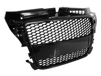 Grila Radiator Am Audi A3 8P 2007-2012 Facelift RS Design Negru