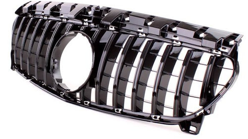 Grila Radiator Bara fata Negru Lucios Mercedes CLA X117 Shooting Brake 2015-2019