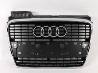 Grila radiator bara fata NOUA (cu rama cromata) Audi A4 B7 Avant an fabricatie 2004 8E0853651J 8E0853651J1QP