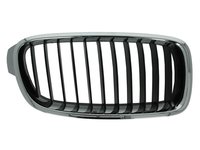 Grila radiator BMW Seria 3 (F30/F31/ F34/ F35), 01.2012-12.2019, Cromat/Negru, partea Dreapta, 51137255412