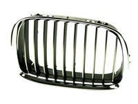 Grila radiator Bmw Seria 5 (E39), 01.1996-1999 dreapta, crom/crom/negru, 51138159316, 201616-1