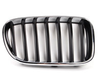 Grila radiator Bmw X3 (F25), 11.2010-, stanga, crom/negru, 51117210725, 20X105-3