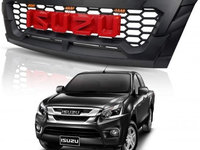 GRILA RADIATOR ISUZU D-MAX OBTURATOR FATA LED NEGRU DUPA AN 2017 - NOU