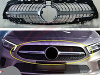 GRILA RADIATOR MERCEDES BENZ W177 DIAMOND SHUTTER A SERIES GREY (2019 și mai sus) - NOU