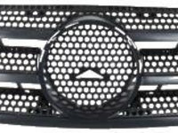 Grila radiator Mercedes Clasa ML (W163), 02.1998-07.2005, negru, 1638800185, 504405