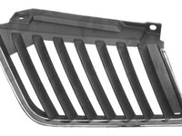 Grila radiator Mitsubishi L200, 12.2005-04.2010, dreapta, crom/negru, fara modelul cu simpla cabina, 7450A187T, 527905-2