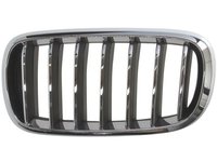 Grila radiator (nara) noua stanga BMW X5 F15 (Negru&Crom)