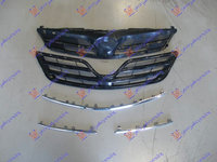Grila Radiator Neagra Bandou Cromat Toyota Corolla Sedan E 15 2011-2012-2013