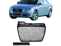 Grila Radiator RS Look Negru Lucios Audi A4 B7 2005 | 2006 | 2007