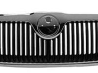 Grila radiator Skoda Octavia 2 Sedan 1Z3 / Octavia Combi 1Z5 2004-12.2012 fata, cromata 1Z0853661739, 692205-J fara emblema