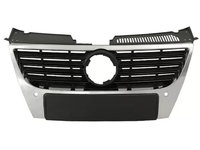 Grila radiator VW Passat (B6 (3C)), 01.2005-07.2010, cu gauri pentru senzori de parcare, 3CO853651AFPW, 955505-3