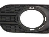 Grila ventilatie, bara protectie bara fata stanga (Inferior, cu gaura pentru ornarea cromului, cu gauri pentru lampa de ceata) VW TIGUAN 09.07-07.18 05.11-07.16