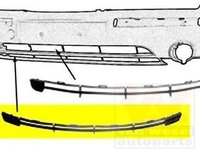 Grila ventilatie, bara protectie FORD MONDEO Mk III limuzina (B4Y), FORD MONDEO Mk III (B5Y), FORD MONDEO Mk III combi (BWY) - VAN WEZEL 1828599