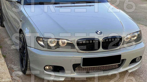 Grile Centrale Compatibil Cu BMW Seria 3 E46 Coupe Cabrio Facelift (2003-2005) Negru Lucios M Design