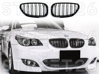 Grile Centrale Compatibil Cu BMW Seria 5 E60 E61 (2003-2010) M Design Negru Lucios