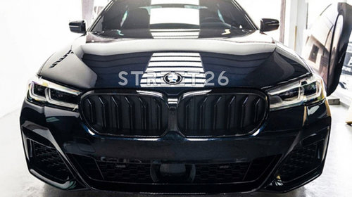 Grile Centrale compatibil cu BMW Seria 5 G30 G31 LCI Facelift (2020-prezent) Negru Lucios M Design