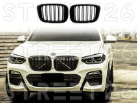 Grile Centrale Compatibil Cu BMW X3 G01 (2017-2021) M Design Negru Lucios