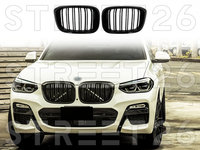 Grile Centrale Compatibil Cu BMW X4 G02 (2018-2021) M Design Negru Lucios
