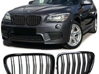 Grile Duble Bmw x1 E84 negru lucios