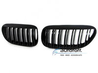 Grile duble M BMW E63 E64 Seria 6 (02-10) negru lucios