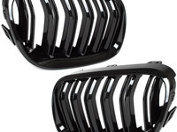 GRILE DUBLE RADIATOR BMW SERIA 3 E92 E93 2010-2013 NEGRU LUCIOS M DESIGN