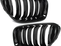 GRILE DUBLE RADIATOR BMW SERIA 6 F06 F12 F13 2010-2018 NEGRU LUCIOS M DESIGN