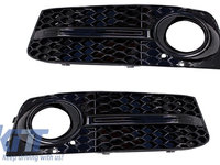 Grile Laterale compatibil cu AUDI A4 (B8, 8K) (2007-2011) RS4 Design Negru