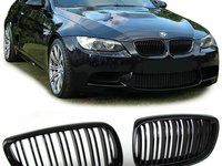 GRILE NEGRE BMW E92 E93 SERIA 3 Coupe Cabrio M3 FACELIFT PRE-FACELIFT SIMPLE DUBLE MATE LUCIOASE MAT LUCIOS M3