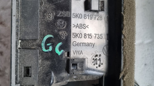 Guri ventilatie bord centrale+buton avarii VW GOLF 6,AN FABRICAȚIE:2009