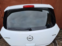 Haion usa spate cu luneta Opel Corsa D alb 2 usi facelift